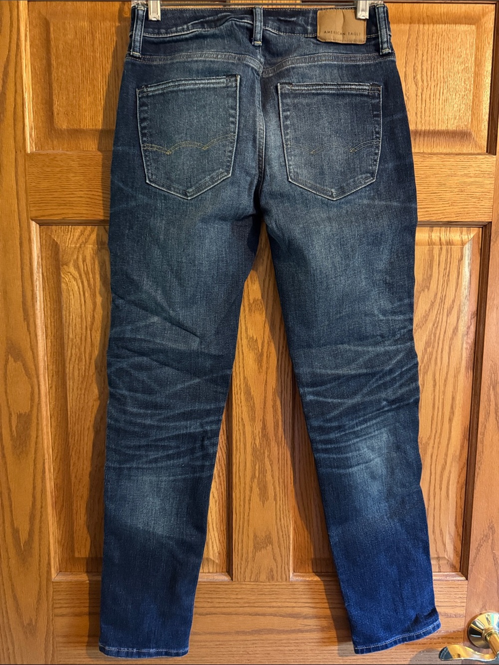 American Eagle Outfitters Slim Straight Dark Indigo Jeans